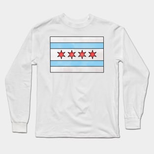 Chicago Flag Long Sleeve T-Shirt